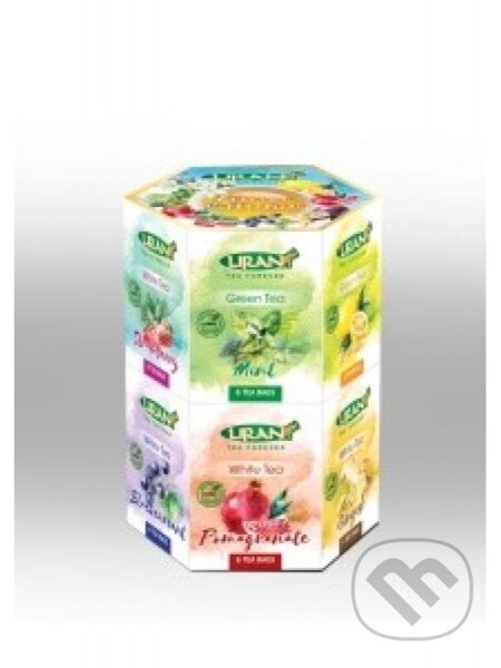 Liran čaj biely a zelený HEXAGONAL 12x8ksx1,5g, Liran, 2020
