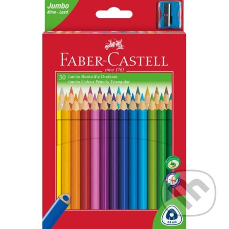 Faber - Castell Pastelky trojhranné Junior - středně silné 30 ks, Faber-Castell, 2020