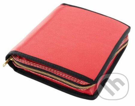 Obal na knihu se zipem: Červený
