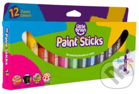 Little Brian Paint Sticks - Základní barvy 12 ks, EPEE, 2020