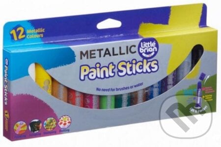 Little Brian Paint Sticks - Metalické barvy 12 ks, EPEE, 2020