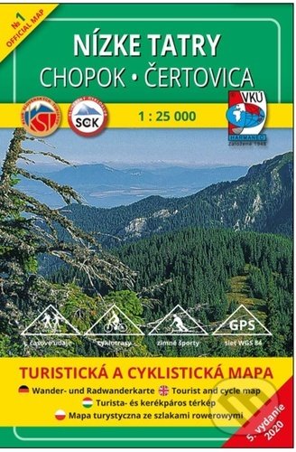 Nízke Tatry Chopok - Čertovica 1:25 000, Meritum, 2020