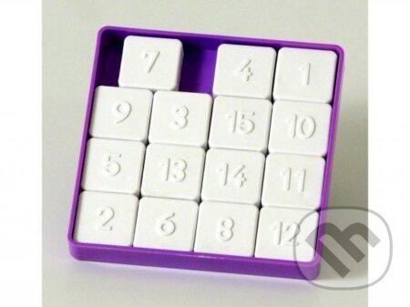 Hra 15 - hlavolam přesouvačka plast - hra z kategorie Domino, hlavolamy