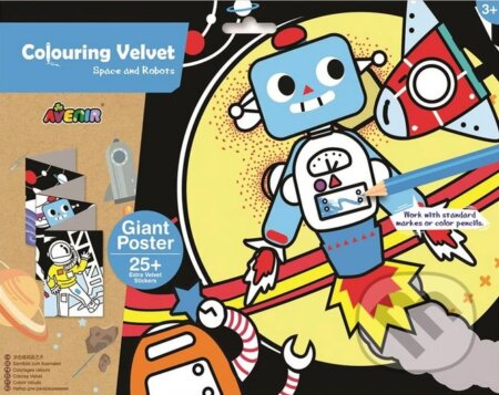 Sametové omalovánky MAXI - Vesmír - hra z kategorie Vzdělávací hry