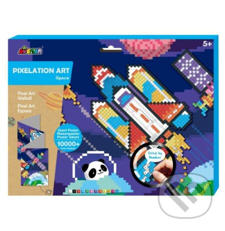 Pixelový obrázek MAXI - Vesmír - hra z kategorie Vzdělávací hry