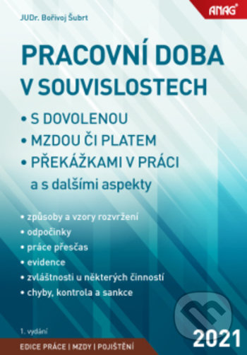 Pracovní doba v souvislostech s dovolenou, mzdou či platem, překážkami v práci a s dalšími aspekty - kniha z kategorie Mzdové účetnictví