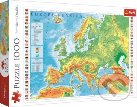 Mapa Evropy, Trefl, 2020
