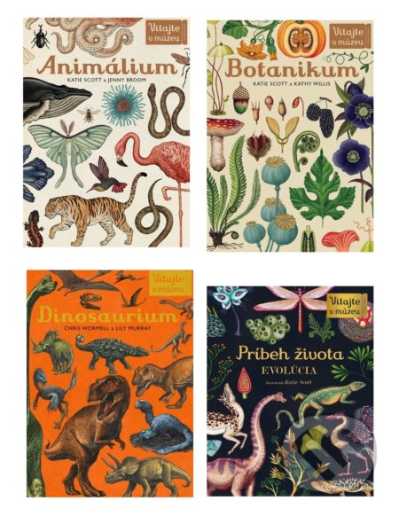 Animálium + Botanikum + Dinosaurium + Príbeh života (kolekcia) - Kolektív autorov, Eastone Books