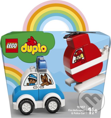 Hasičský vrtuľník a ppolicajné auto, LEGO, 2021