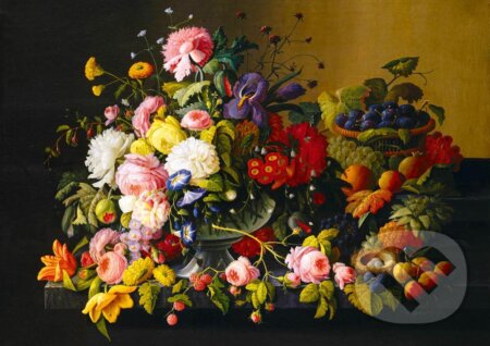 Severin Roesen - Still Life, Flowers and Fruit, 1855, Bluebird, 2021
