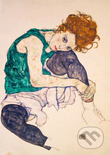 Egon Schiele - Seated Woman with Legs Drawn Up, 1917, Bluebird, 2021