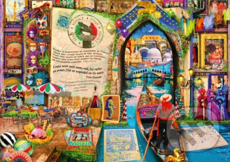 Life is an Open Book Venice - puzzle z kategorie Umělecké