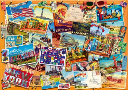 Postcard (USA) - puzzle z kategorie Umělecké
