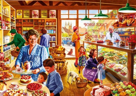 Nostalgic Cake shop - puzzle z kategorie Umělecké