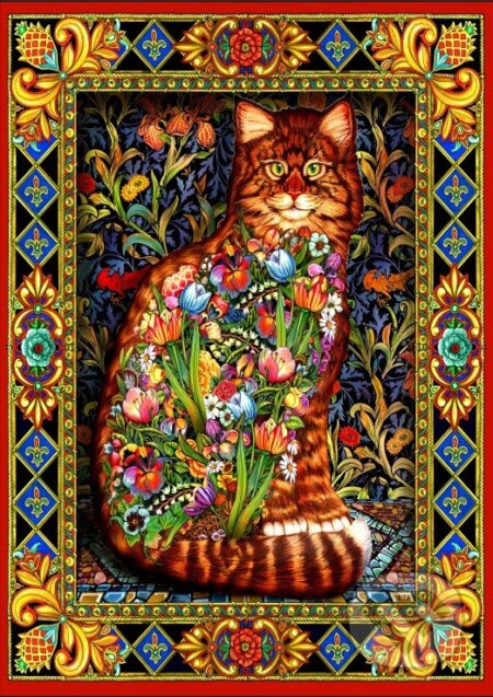 Tapestry Cat, Bluebird, 2021
