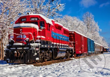 Red Train In The Snow, Bluebird, 2021