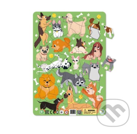 Puzzle rámové Pejsci
