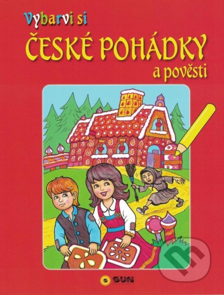 Vybarvi si - České pohádky a pověsti (červené), SUN, 2021