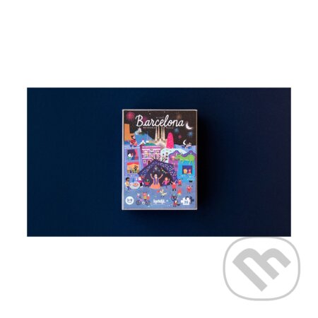 Obojstranné puzzle Deň a noc v Barcelone - puzzle z kategorie 15 - 60 dílků