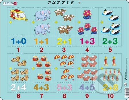 Puzzle + Sčítanie AR4 - puzzle z kategorie Naučné puzzle