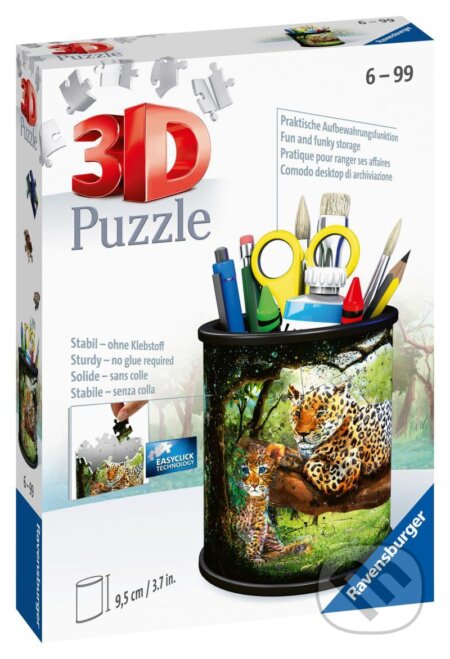 3D Puzzle Stojan na tužky - Divoká příroda, Ravensburger, 2021