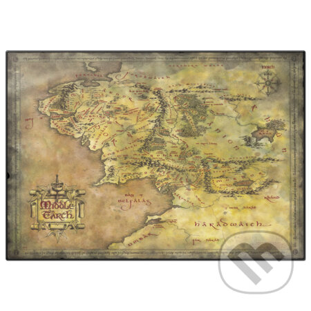 Rodostrom Mapa Podložka na stôl The Lord of the rings: Mapa Stredozeme | Doplňky z ...