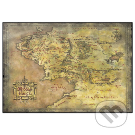 Podložka na stôl The Lord of the rings: Mapa Stredozeme, , 2021