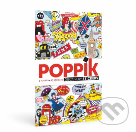 ANGLICKO - vzdelávací samolepkový plagát - hra z kategorie Vzdělávací hry