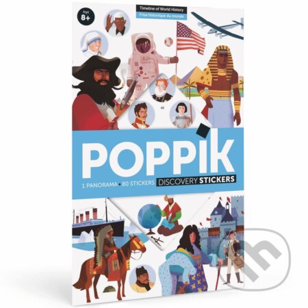 ČASOVÁ OS HISTÓRIE - vzdelávací samolepkový plagát - hra z kategorie Vzdělávací hry