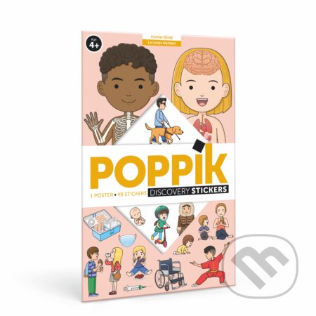 ĽUDSKÉ TELO - vzdelávací samolepkový plagát - hra z kategorie Vzdělávací hry