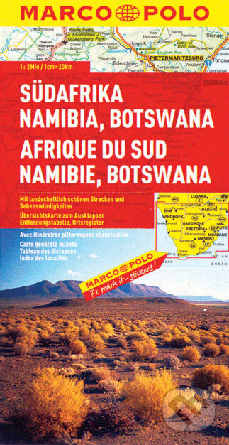 Südafrika, Namibia, Botswana 1:2 000 000 (Afrique du Sud, Namibie, Botswana)