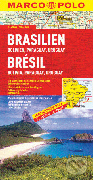 Brasilien 1:4 000 000 (Bolivien, Paraguay, Uruguay)