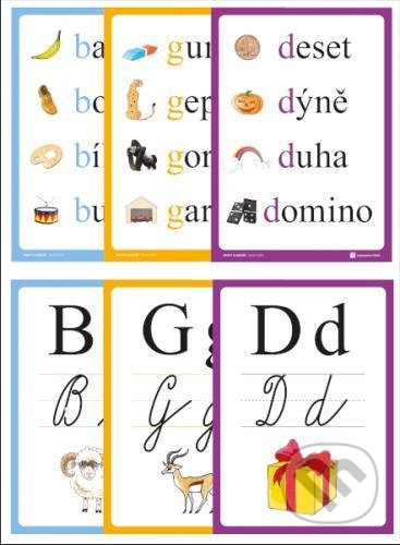 Sada 30 karet A4 pro výuku nových písmen