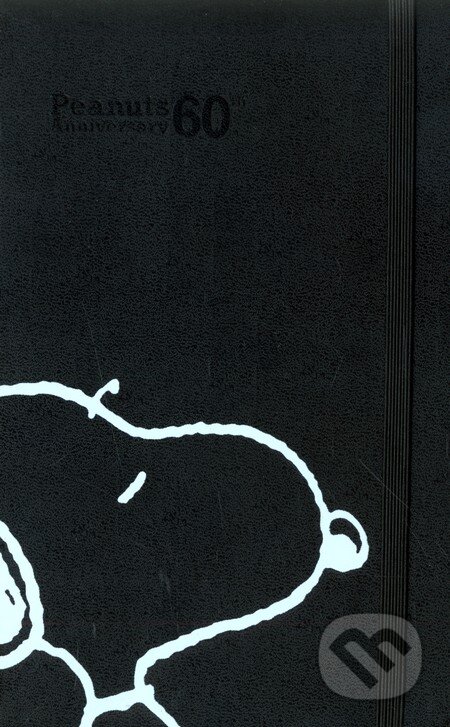Moleskine - stredný linajkový Peanuts zápisník (čierny), Moleskine