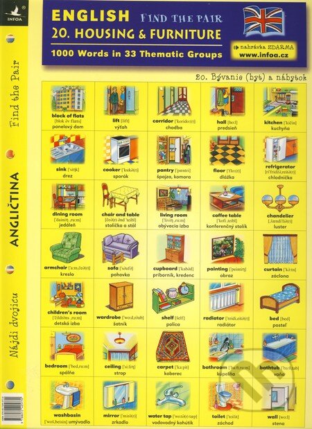 English - Find the Pair 20. (Housing & Furniture), INFOA