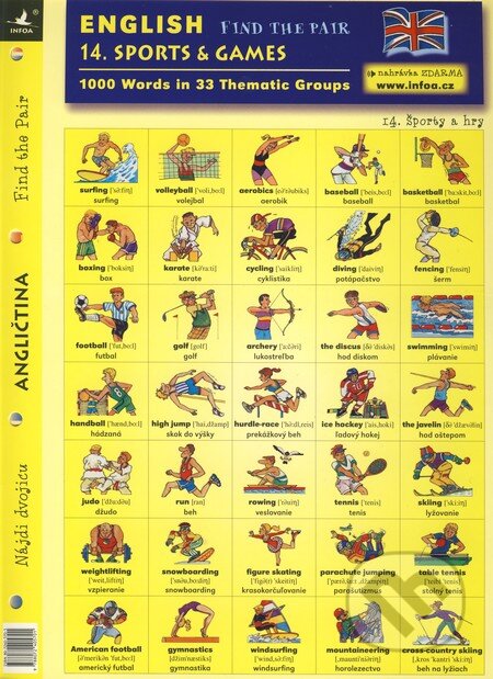English - Find the Pair 14. (Sports & Games), INFOA