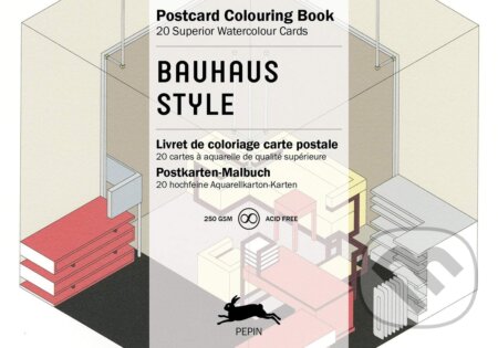 Bauhaus Style: Postcard Colouring Book - Pepin Van Roojen, Pepin Press, 2015