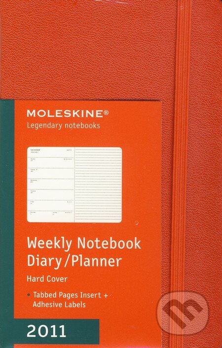Moleskine - malý týždenný plánovací diár 2011 (červený), Moleskine, 2010