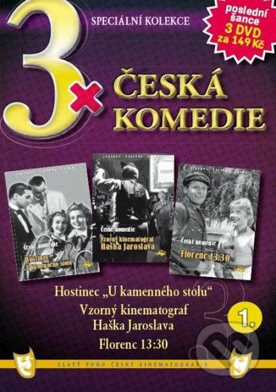 3x Česká komedie I, Filmexport Home Video, 2021