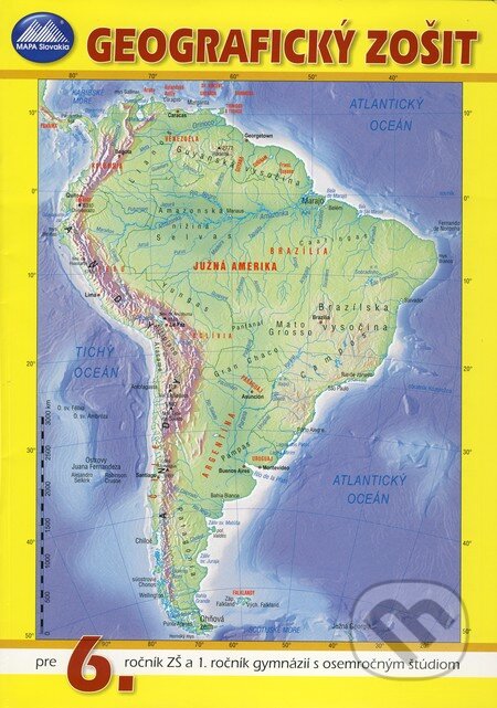 Geografický zošit pre 6. ročník ZŠ a 1. ročník gymnázií s osemročným štúdiom - kniha z kategorie Učebnice a slovníky