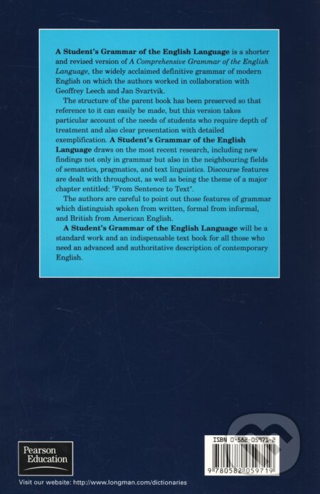 A Student&#039;s Grammar of the English Language - Sidney Greenbaum, Randolph Quirk, Longman, 1990