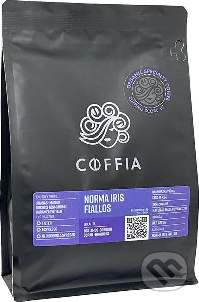 Kávy a čaje: Norma Iris Fiallos Organic (COFFIA). COFFIA, 2021