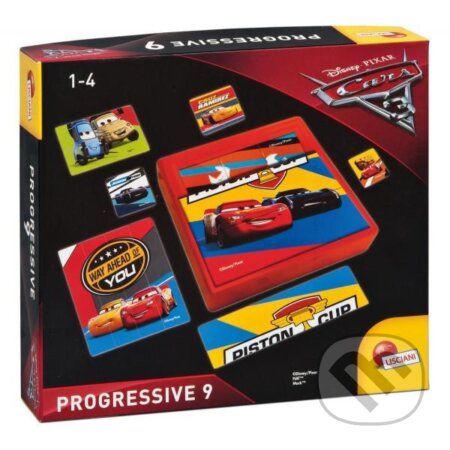 Cars 3 Progressive 9 - postupně se zvětšující puzzle, Lisciani, 2021