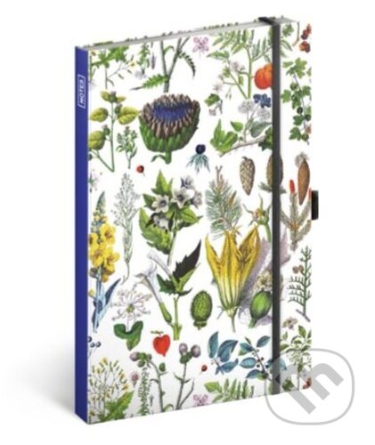 Notes Kateřiny Winterové - Bylinky (linkovaný, elastické zavíraní)