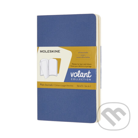 Moleskine - Volant - dva zápisníky - modrý a žltý, Moleskine, 2021