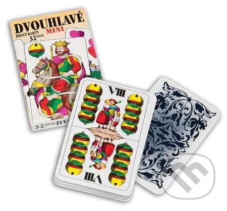 Dvojhlavé hracie karty mini - 