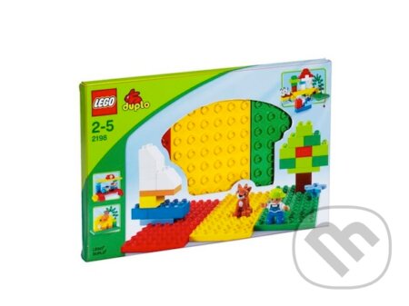 LEGO Duplo 2198 - Červená, zelená a žltá podložka na stavanie, LEGO