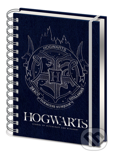 Notes s krúžkovou väzbou Harry Potter: Cobal Steel Crest, Harry Potter, 2020