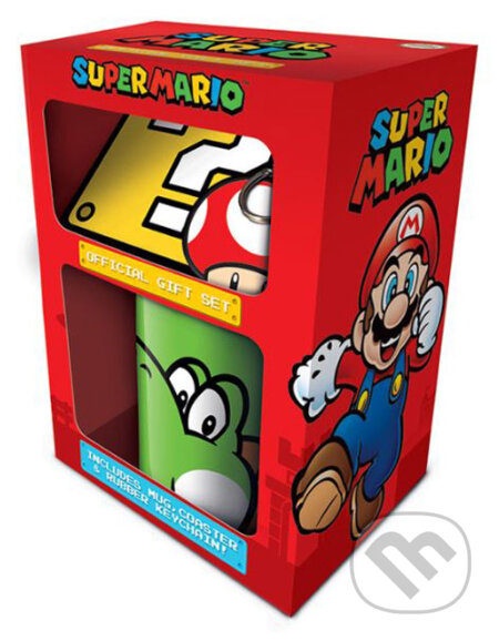 Darčekový set Super Mario: Yoshi hrnček-prívesok-tácka, , 2019