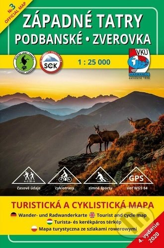 Západné Tatry - Podbanské - Zverovka 1:25 000, VKÚ Harmanec, 2020